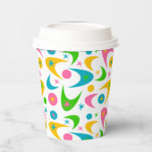 Retro Boomerangs papierbekertjes Papieren Bekers (Links)