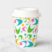 Retro Boomerangs papierbekertjes Papieren Bekers (Rechts)