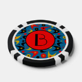 Retro Boomerangs Pokerchips (Enkel)