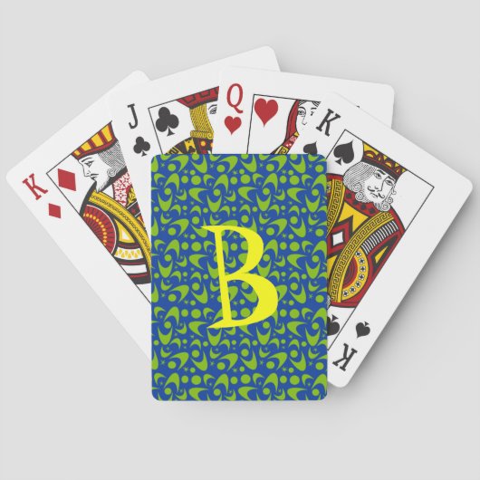Retro Boomerangs Pokerkaarten (Achterkant)