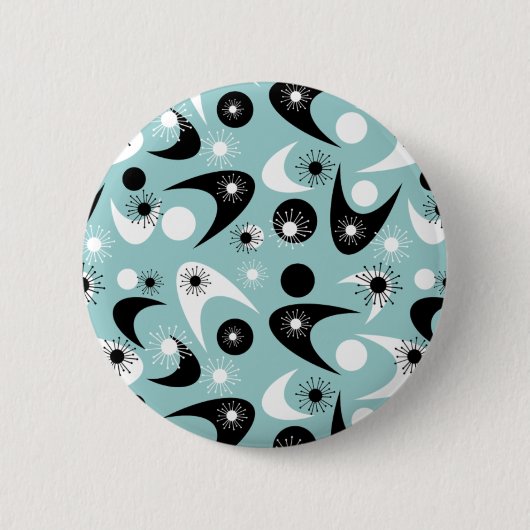 Retro Boomerangs Ronde Button 5,7 Cm (Voorkant)