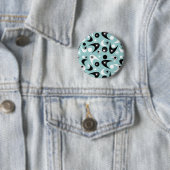 Retro Boomerangs Ronde Button 5,7 Cm (In situ)