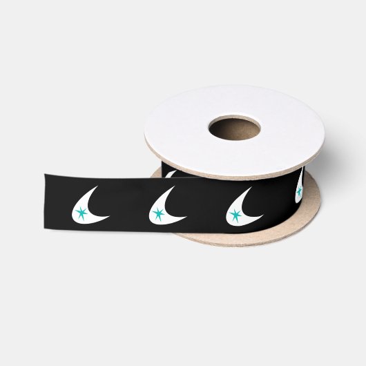 Retro Boomerangs Satijnen Lint (Spoel)
