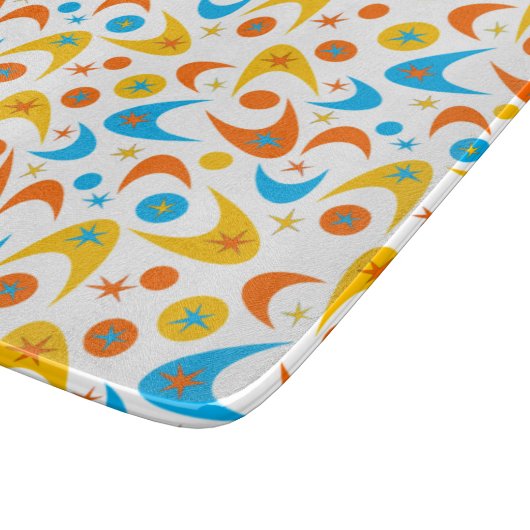 Retro Boomerangs Snijplank (Hoek)