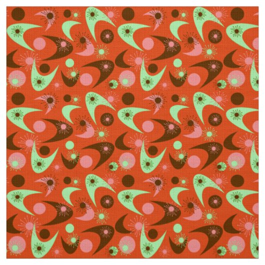 Retro Boomerangs Stof (Swatch)