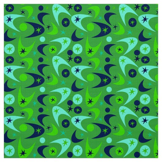Retro Boomerangs Stof (Swatch)
