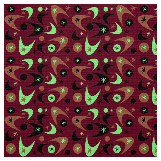 Retro Boomerangs Stof (Swatch)