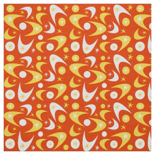 Retro Boomerangs Stof (Swatch)