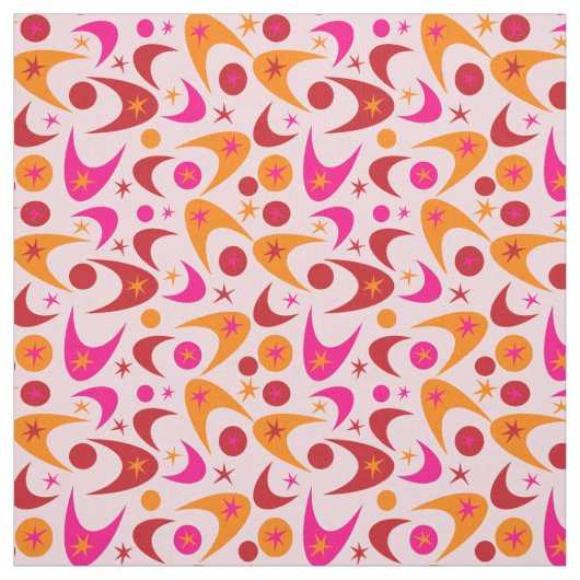 Retro Boomerangs Stof (Swatch)