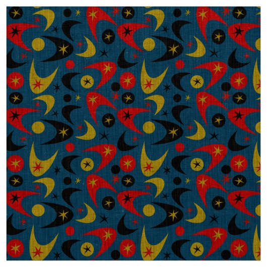 Retro Boomerangs Stof (Swatch)