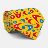 Retro Boomerangs Stropdas (Opgerold)