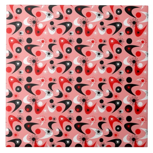 Retro Boomerangs Tegeltje (Voorkant)