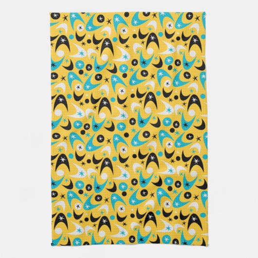 Retro Boomerangs Theedoek (Verticaal)