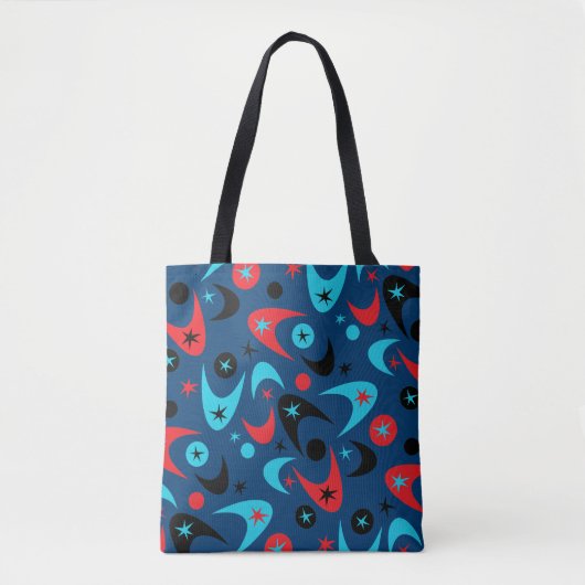 Retro Boomerangs Tote Bag (Voorkant)