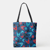 Retro Boomerangs Tote Bag (Achterkant)