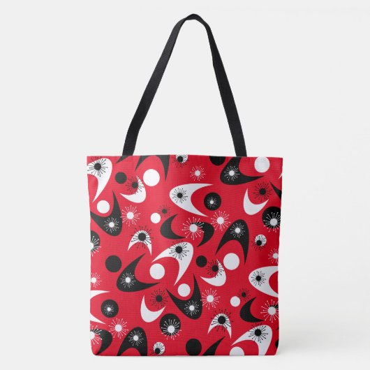 Retro Boomerangs Tote Bag (Voorkant)