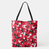 Retro Boomerangs Tote Bag (Achterkant)