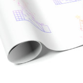 Retro boompapier cadeaupapier (Rol Hoek)