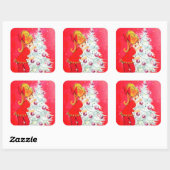  retro-boomversiering sticker (Vel)