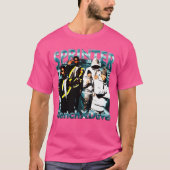 Retro Bootleg Design Central Cee X Santan Dave Kin T-shirt (Voorkant)