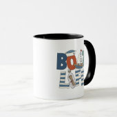 Retro Bootleven Typografie Marine Nautical Sailor Mok (Voorkant rechts)