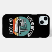 Retro Bootliefhebber Case-Mate iPhone Case (Achterkant (horizontaal))