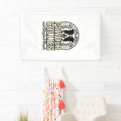 Retro Border Collie Hond Liefhebber Grappig Shirt Spandoek (Insitu)