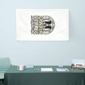 Retro Border Collie Hond Liefhebber Grappig Shirt Spandoek (Beurs)