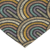 Retro borduurwerk boog patroon tafel runner korte tafelloper (Hoek)