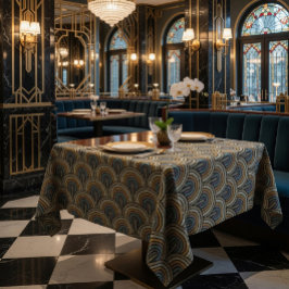 Retro borduurwerk boog patroon tafelkleed