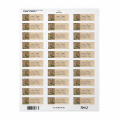 Retro Borduurwerk Retouradres Label (Full Sheet)