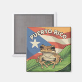 Retro Boricua Pride Poster Magneet (Voorkant / Achterkant)