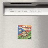 Retro Boricua Pride Poster Magneet (Insitu (Vaatwasser))