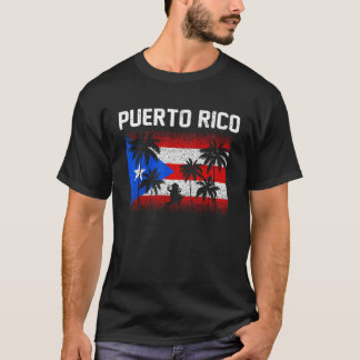 Retro Boricua Puerto Rico kikker Puerto Ricaanse v T-shirt