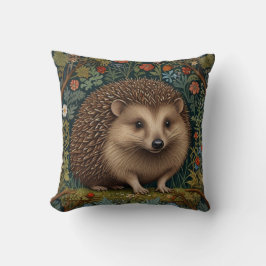 Retro  bos egel bos botanische kussen