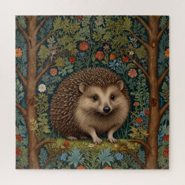Retro  bos egel bos botanische legpuzzel