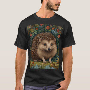Retro  bos egel bos botanische t-shirt