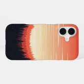 Retro Bos Gloei iPhone 16 Hoesje (Achterkant horizontaal)