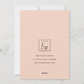 Retro Bos Groene Kerstboom Business Logo Feestdagenkaart (Achterkant)