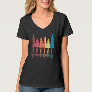 Retro Bos Outdoor Wandelen Natuur T-shirt