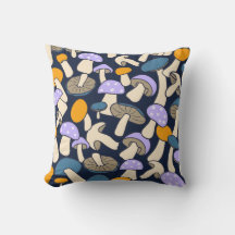 Retro bos paddenstoelen zoeken middernachtelijk bo