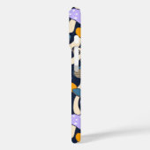 Retro bos paddestoel patroon Middernachtelijk bos Case-Mate iPhone Case (Achterkant / Links)