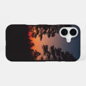 Retro Bos Silhouet iPhone 16 Hoesje (Achterkant horizontaal)