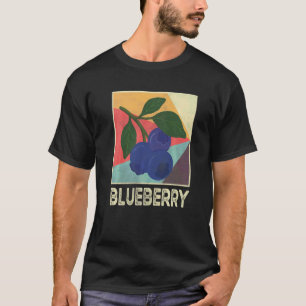 Retro Bosbes Vintage Fruit Bosbes T-shirt