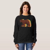 Retro bosdier grizzlybeer trui (Voorkant volledig)