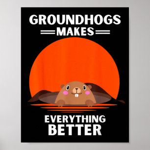 Retro bosmardier maakt alles beter Vintage Poster