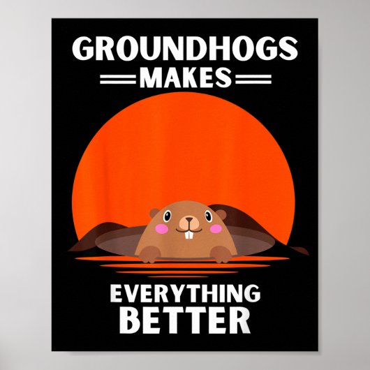 Retro bosmardier maakt alles beter Vintage  Poster (Voorkant)