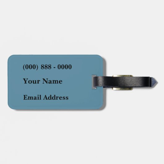 Retro Boston Bagagelabel (Achterkant horizontaal)