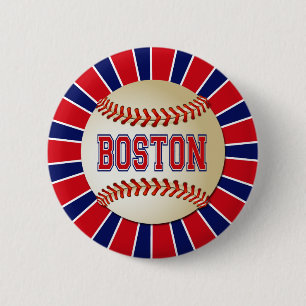 RETRO BOSTON BASEBALL RONDE BUTTON 5,7 CM