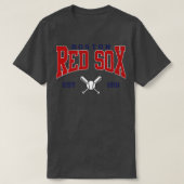 Retro Boston Baseball T-shirt (Design voorkant)